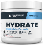 Front view of Transparent Labs Hydrate Tropical Punch tub