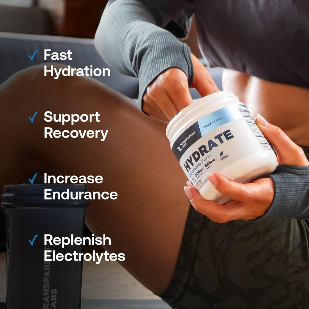 Coconut water powder ingredient inside Hydrate