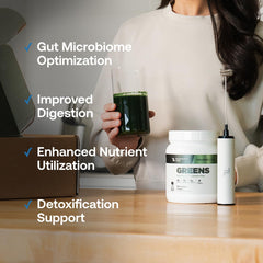 Serving scoop with Prebiotic Greens powder