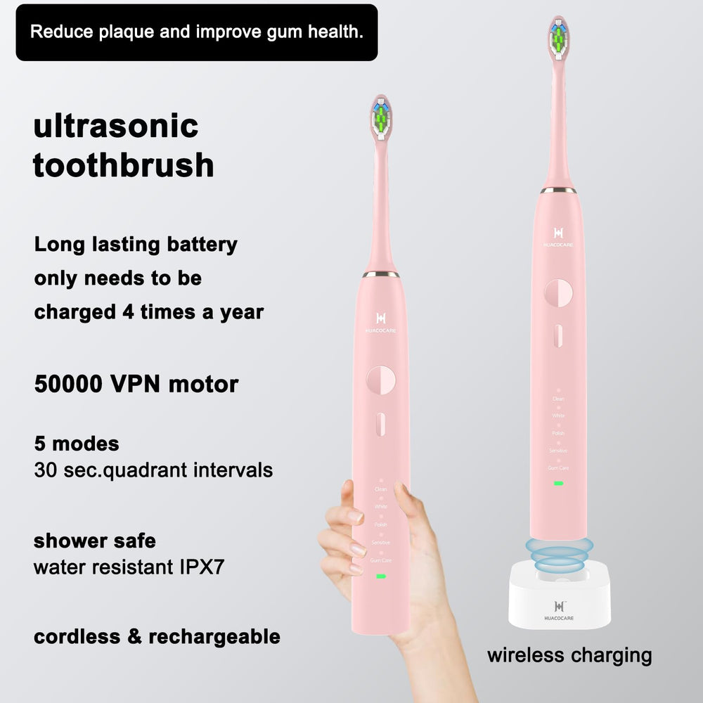 Travel case for the pink 2-in-1 oral care kit
