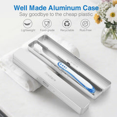 Side view of the aluminum travel case