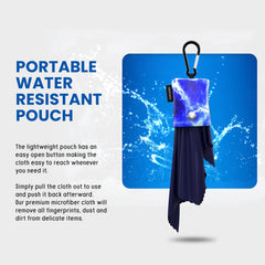 Travel-ready cleaning kit for glasses and delicate devices