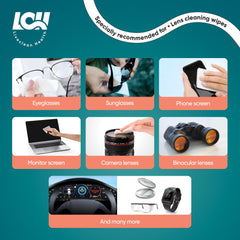 Travel-ready, compact lens wipes dispenser