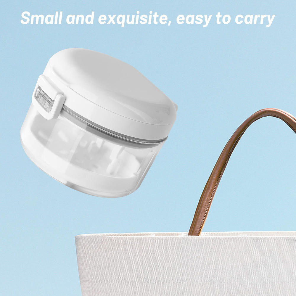 Travel-friendly BPA-free denture bath box made of ABS, PP, and silicone