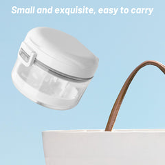 Travel-friendly BPA-free denture bath box made of ABS, PP, and silicone