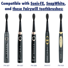 Travel-friendly, durable replacement heads for home or on-the-go use.