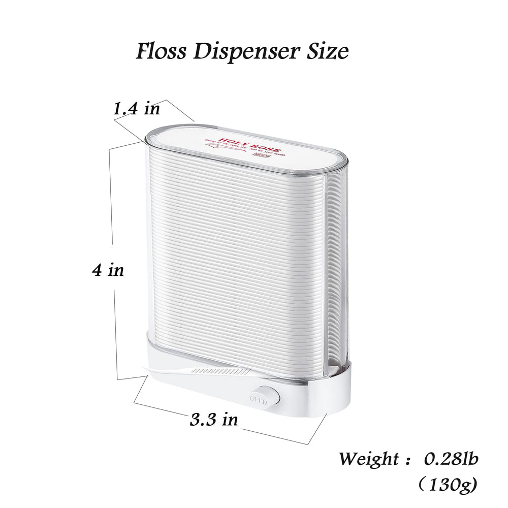Travel-friendly floss toothpick case in car