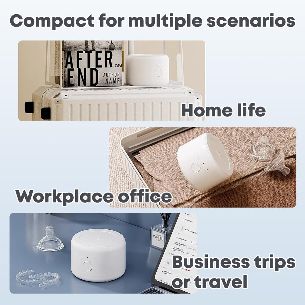 Travel-friendly rechargeable dental cleaner