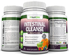 Travel-friendly bottle of Intestinal Cleanse for on-the-go detox