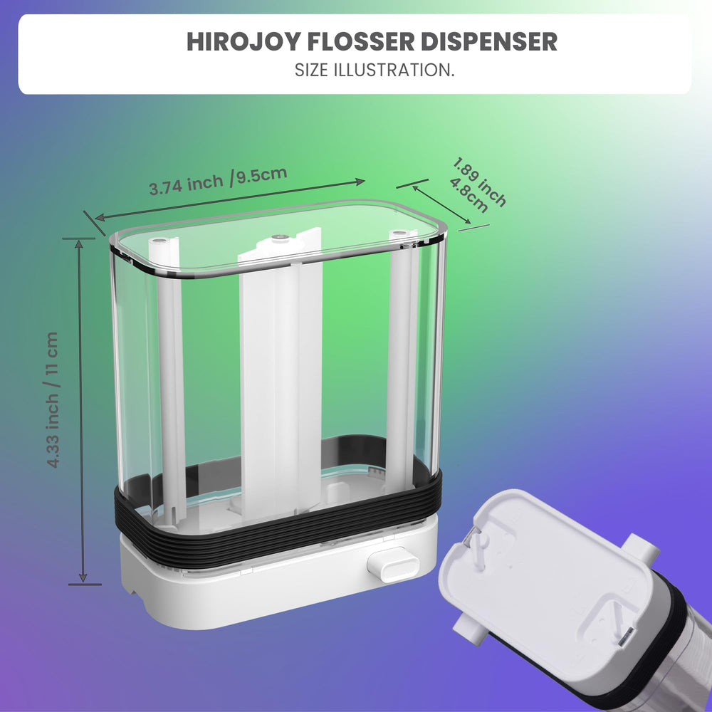 Travel-friendly HIROJOY floss pick holder in a bag
