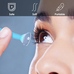 Travel-friendly packaging bottle for lens remover tools