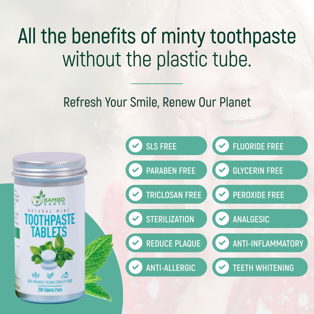 Travel-friendly toothpaste tablet packaging