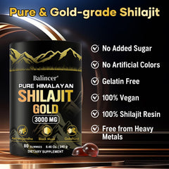 Travel-ready packaging for Shilajit Gummies Gold for on-the-go use