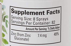 Travel-ready zinc spray for air travel and on-the-go use