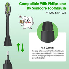 10-pack travel-friendly toothbrush heads