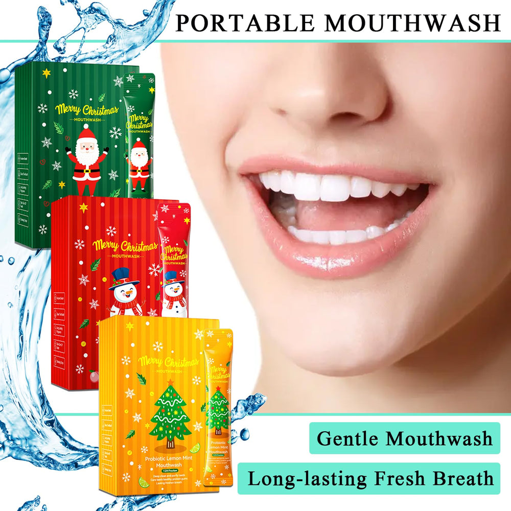 Individual travel mouthwash sachets for portability