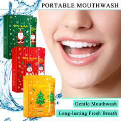 Individual travel mouthwash sachets for portability