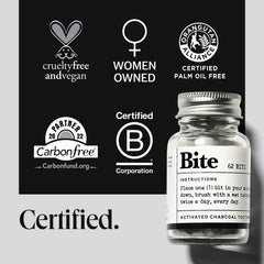 Travel-friendly Bite Toothpaste Bits packaging for on-the-go use