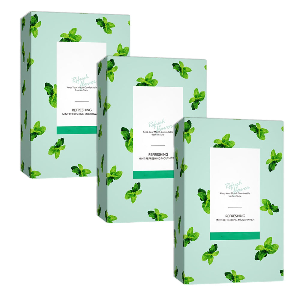 Travel size mouthwash kit with 60 individual packets