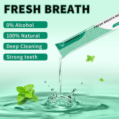 Travel friendly mouthwash packets for after meals