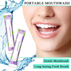 Mini portable mouthwash packets for easy travel