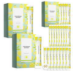 Mini travel mouthwash kit with 60 sachets
