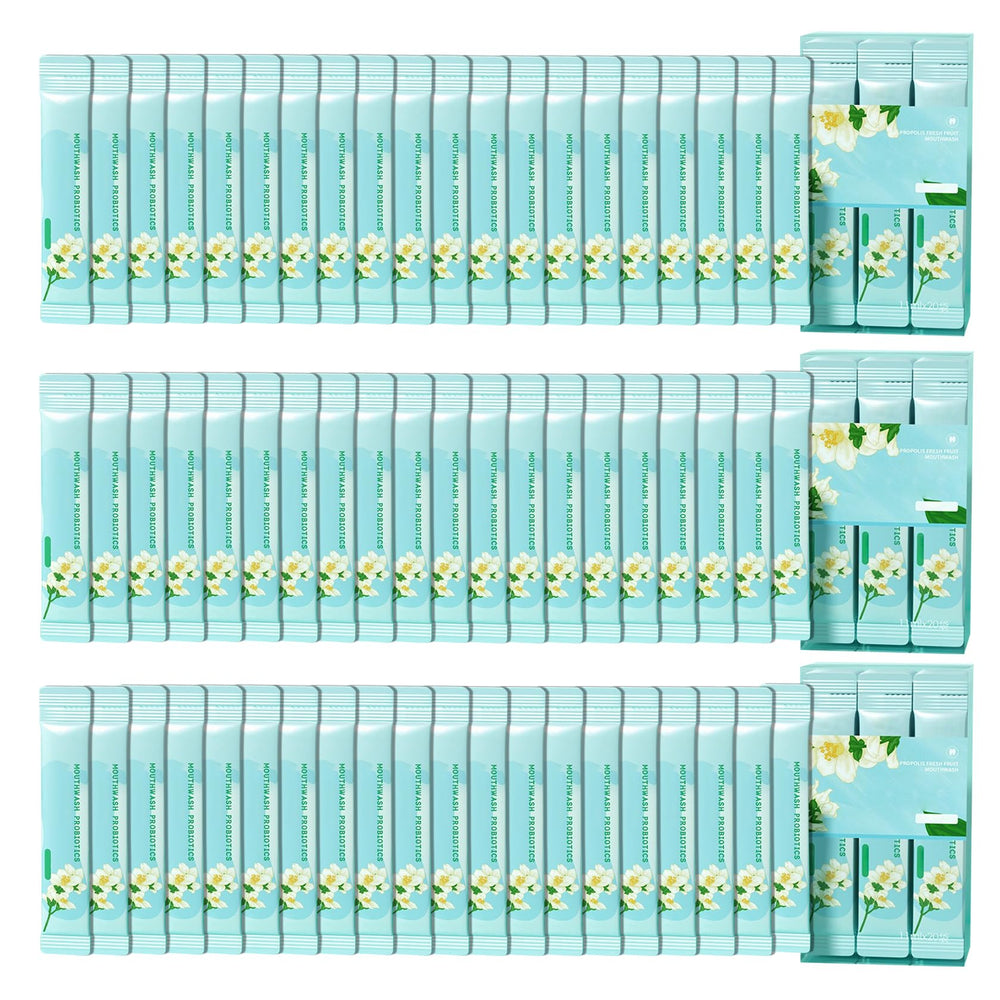 Travel size mouthwash pack of 60 individual sachets
