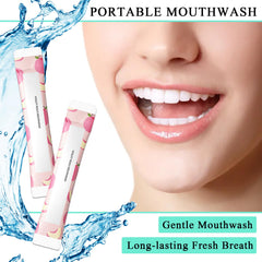 Portable mini mouthwash packets for travel
