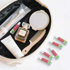 Gum-friendly toothpaste with mild ingredients for travel