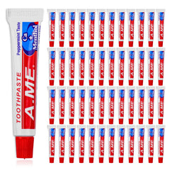 Bulk pack of 60 travel size toothpaste tubes