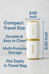 Toothpaste storage compartment inside the dental kit holder