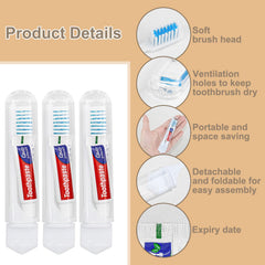 Storable toothbrush case for travel - image 5 of 6