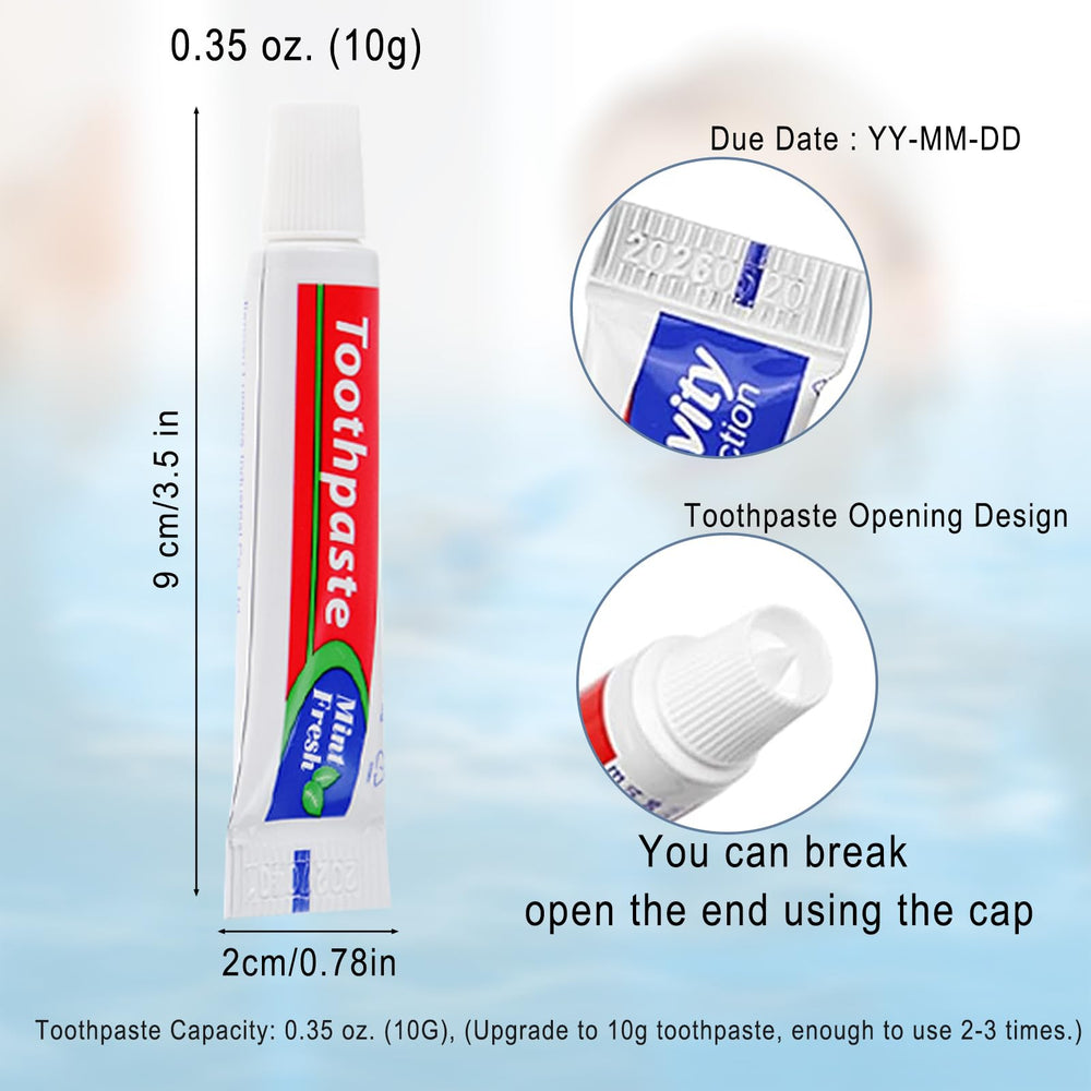 Compact toothpaste tube for travel