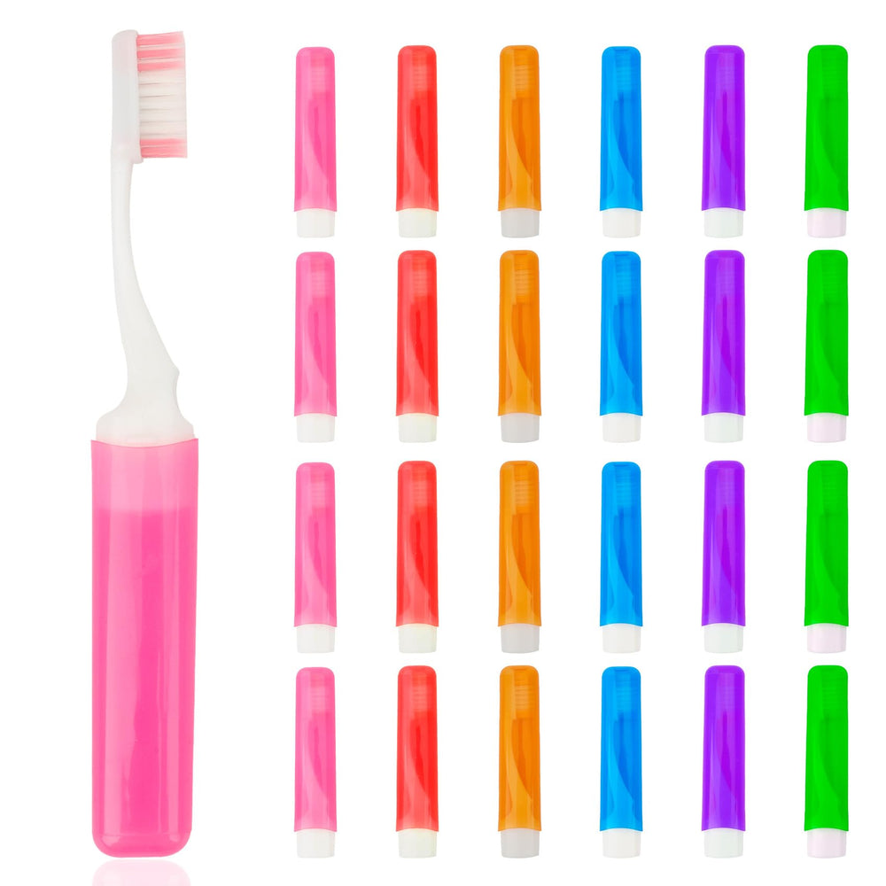 Travel toothbrush 24-piece set – assorted colors