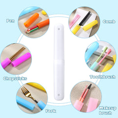 Travel toothbrush holder case orange color