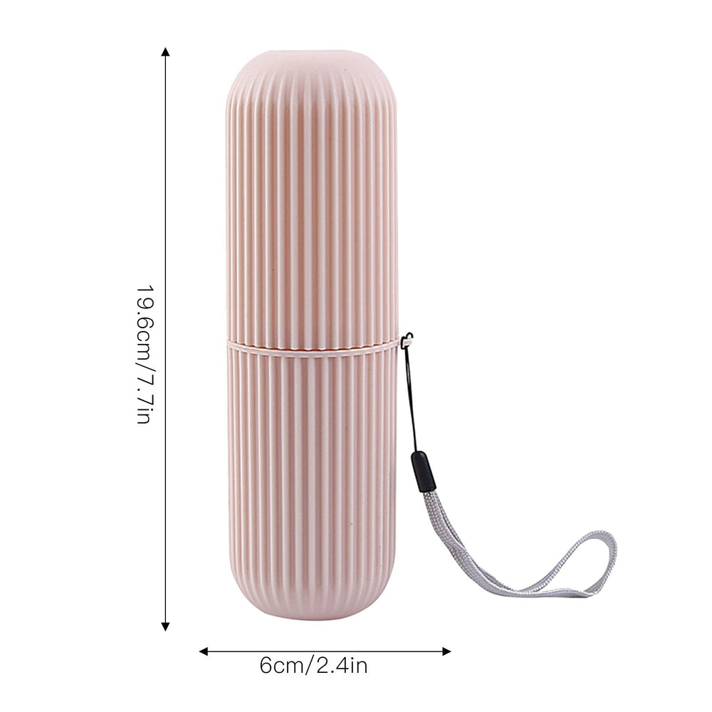 PP material travel toothbrush holder close-up