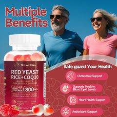 Raspberry-flavored, sugar-free gummy