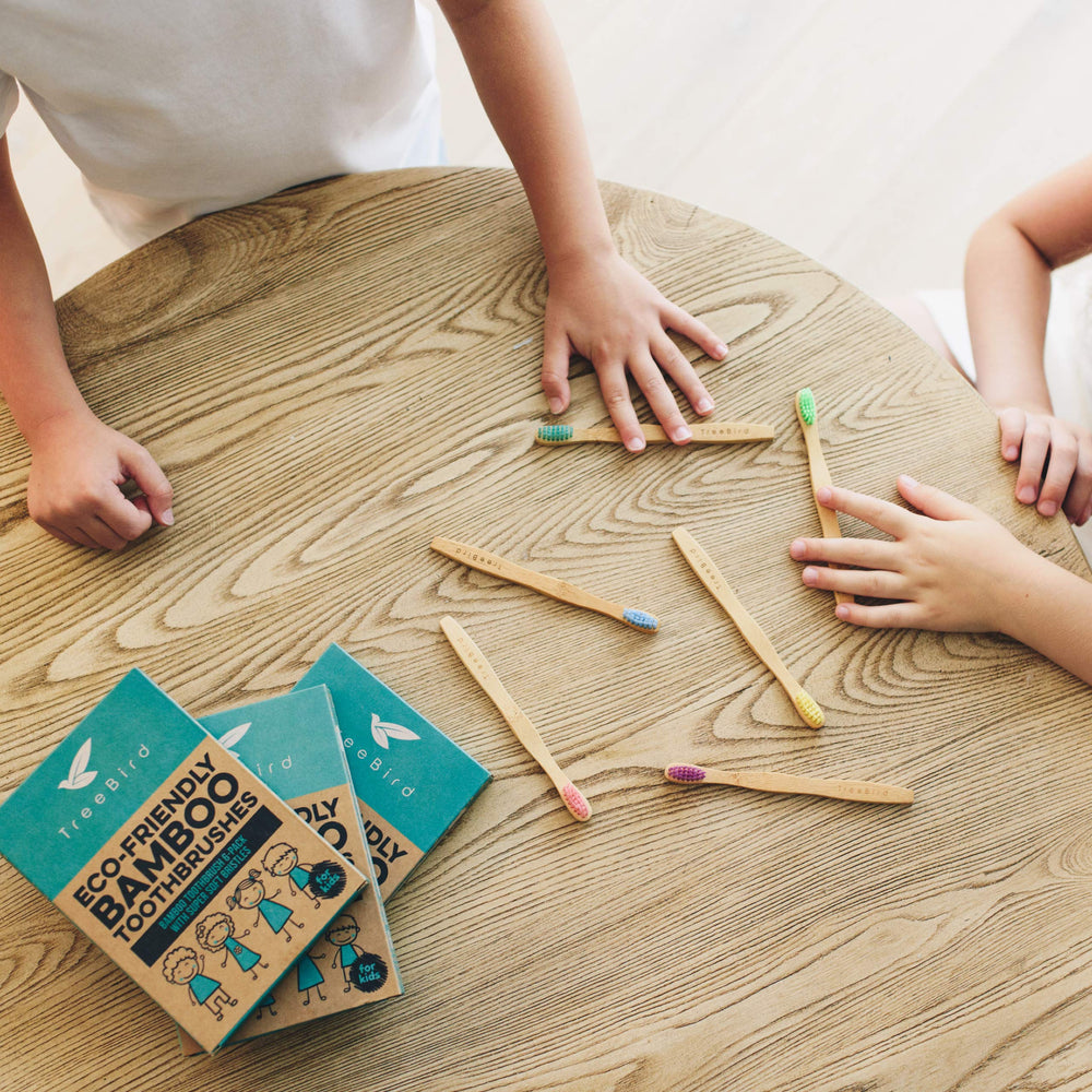 BPA-free brush heads for TreeBird kids toothbrushes