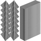Treela 200-pack microfiber cleaning cloths for glasses in dark gray