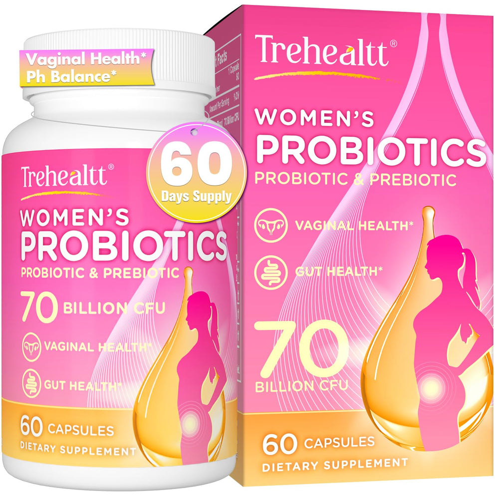 Trehealtt Vaginal Probiotics bottle with 70 Billion CFUs, 60-day supply
