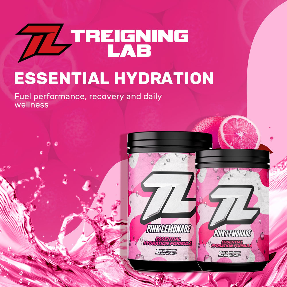 Close-up of electrolyte powder being stirred into 16 oz glass of water