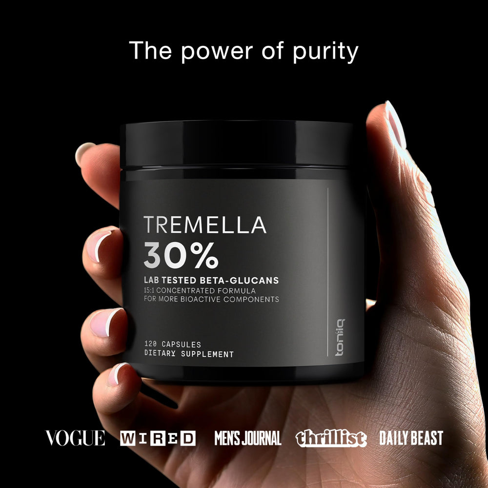 Ultra-pure Tremella extract capsules with 15X potency