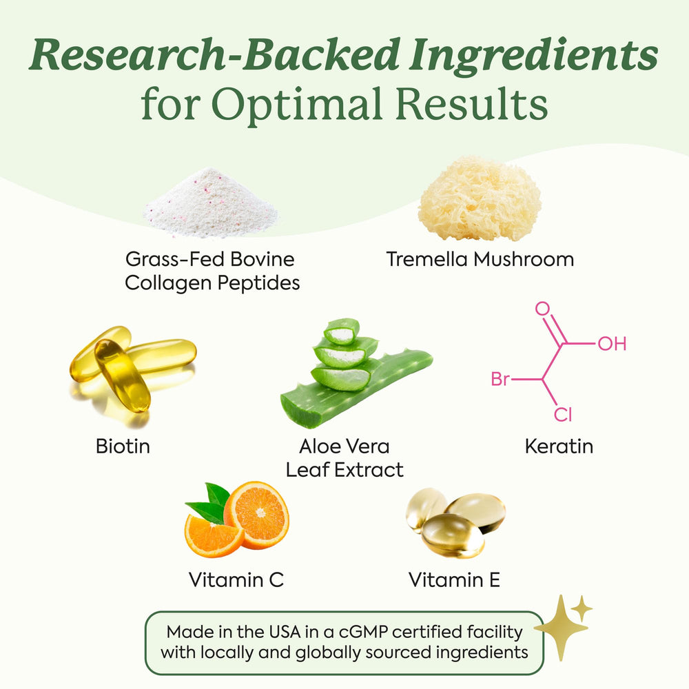 Tremella mushroom and collagen-infused gummy illustration