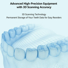 Diagram of the tri-layer biocompatible polymer material used in the retainer
