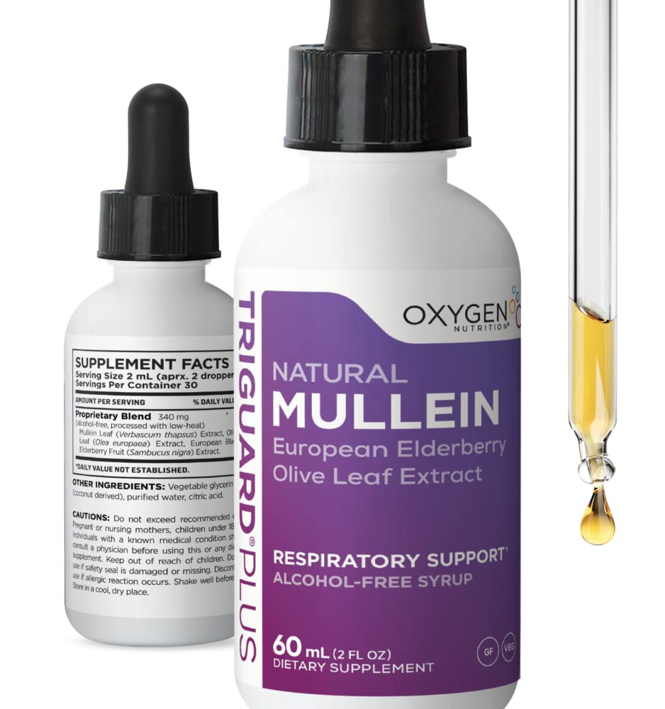 TriGuard MULLEIN Plus bottle with dropper