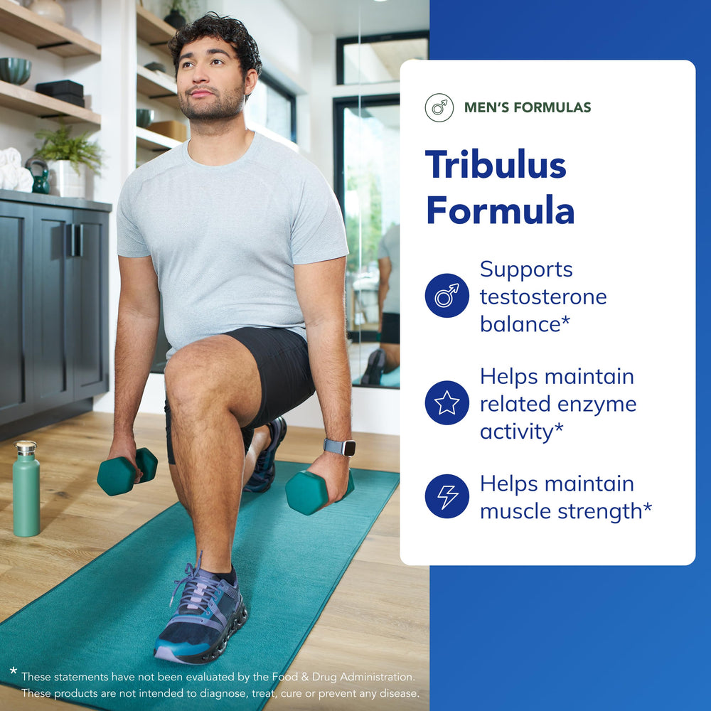 Pure Encapsulations Tribulus Formula steroidal saponins at 60 percent.