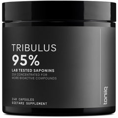 Toniiq Tribulus Terrestris for Men bottle with 95% saponins