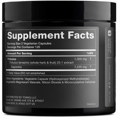 Tribulus Terrestris 25:1 extract powder close-up