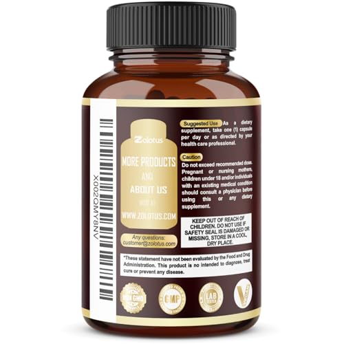 Back angle of Tribulus Terrestris supplement bottle