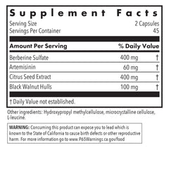 Berberine sulfate and Artemisinin botanical blend